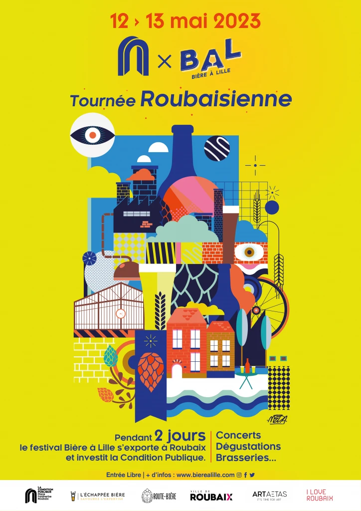 Affiche du BAL festival de Roubaix